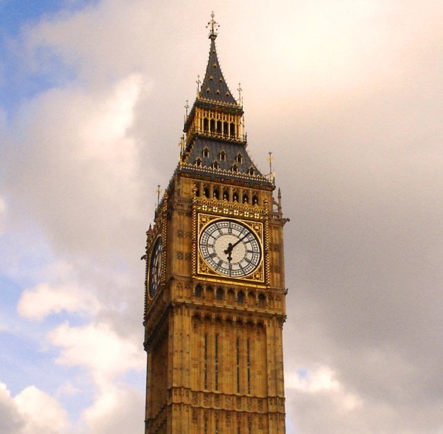 Big Ben - Elizabeth Tower - Clock Tower - Most Photographed Clock - London, England - Iconic Clock