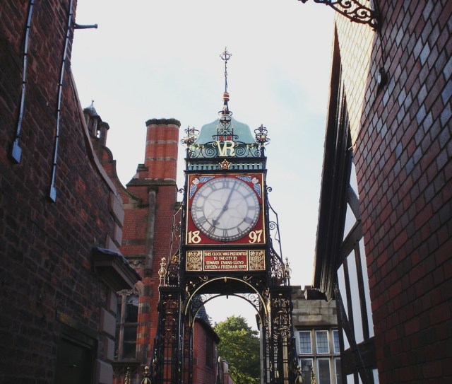 Eastgate Clock - Chester, England - 2nd most photographed Clock - Clock Tower on Bridge