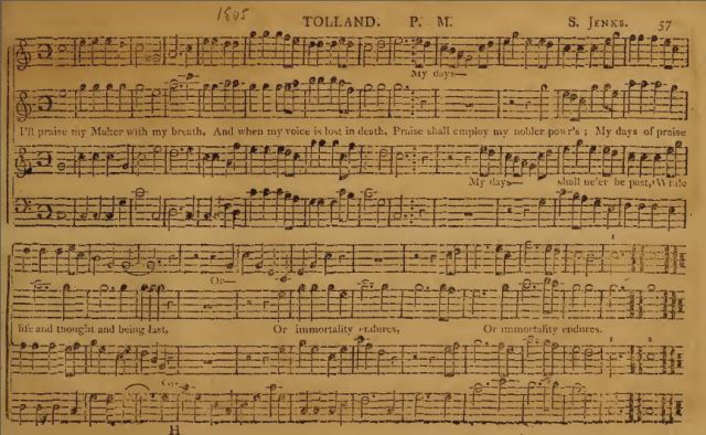 Delights of Harmony - Stephen Jenks - Psalm Tunes - Norfolk Compiler - Shape Note Singing - Sacred Harp - Tolland - Tunebooks