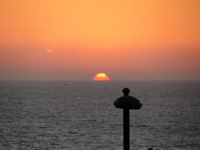sunset, natanya, isreal, mediterranean