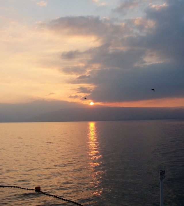 Sunrise on the Sea of Galilee, Tiberias, Galilee, Sunrise