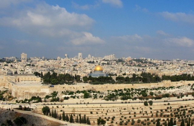 Jerusalem from the Mount of Olives - Dome of the Rock - Vacation to Israel - Tour of Israel - Jerusalem Tour - Golden Dome