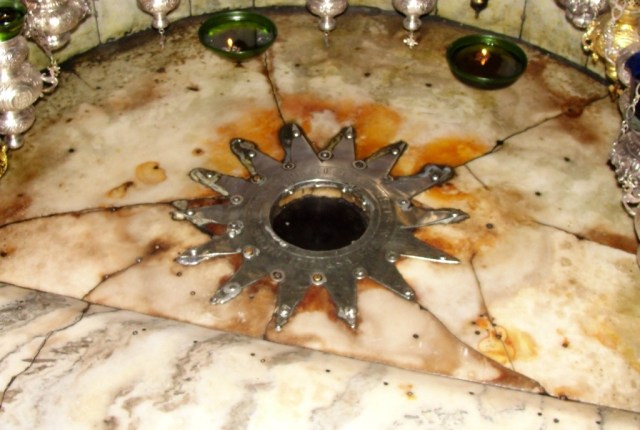 Church of the Nativity - Grotto of the Nativity - Birthplace of Jesus - Bethlehem - Christmas Eve - 14 Point Star 