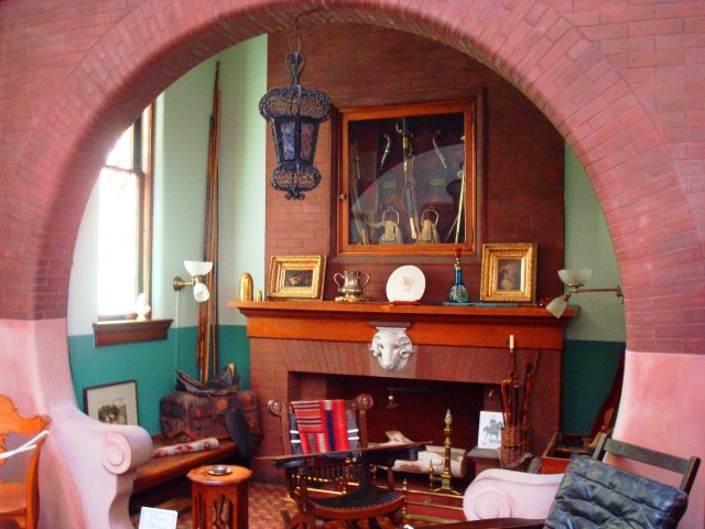 Interior of the General Lew Wallace Study, Crawfordsville, Indiana Ben-Hur