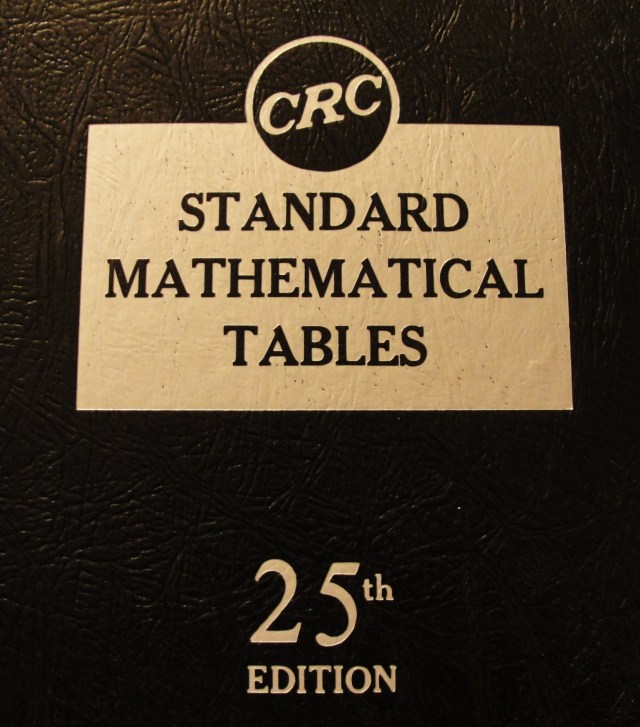 CRC Standard Mathematical Tables