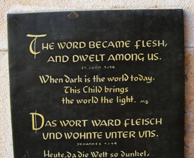 Church of the Nativity - Bethlehem - Christmas Eve -  John 1:14 - The Word became flesh and dwelt among us