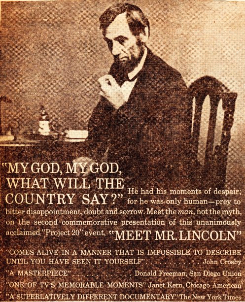 Meet Mr. Lincoln Ad - Project 20 Documentay - NBC - 1959