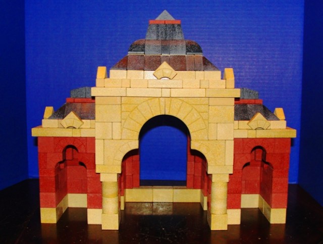 Anchor Stone - Ankerstein Crib built with set NF12 - Nativity Scene - Building Blocks