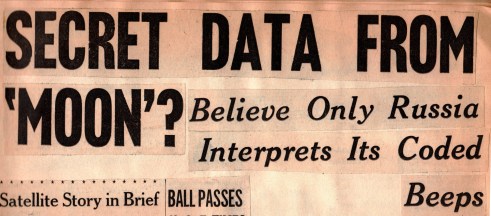 October 1957 Sputnik Newspaper Clippings First Satellite