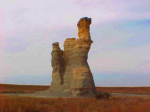 Castle Rock - March 2000 - Gove County Kansas - Scenic Kansas
