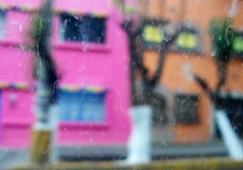 Colorful Coyoacan - Streets of Coyoacan - Colorful Houses - Impressionism