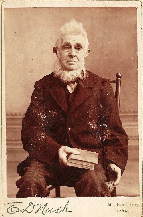 Absalom Leeper, Mount Pleasant Iowa, Preacher, Christian Church, Pioneer Preacher, Mad as a Hatter - Hat Maker - Trenton, Iowa, Scotch-Irish, Irish