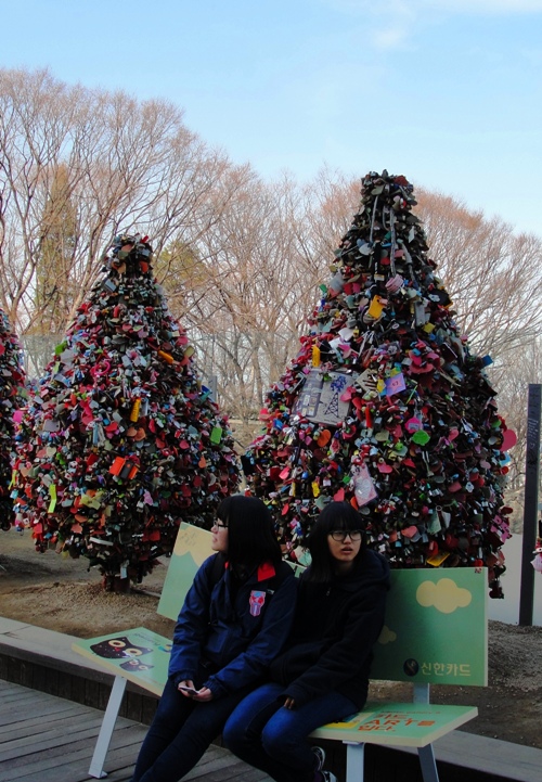 Love Padlock Trees - Namsan Tower - N Seoul Tower - Seoul South Korea - Tree of Love