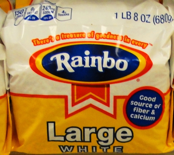 Rainbo Large White - Sara Lee - Grupo Bimbo - Flowers Foods - Home Pride Replacement