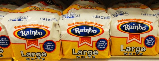 Rainbo White Bread - Large Slice - Flowers Foods - Home Pride Replacement - Grupo Bimbo