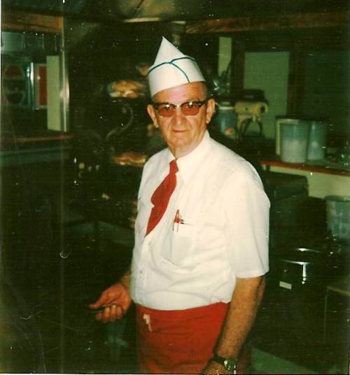 The Cook - Cooking on a flattop - Eggs - Grandpa Yoder - Short Order Cook