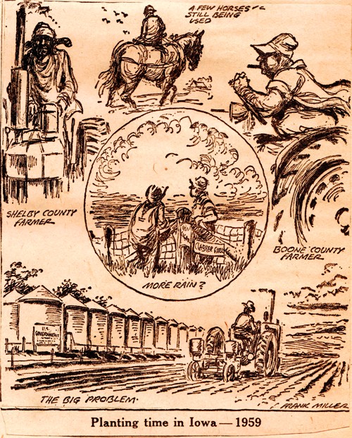 Planting Time in Iowa - Cartoon - Frank Andrea Miller - Frank Miller