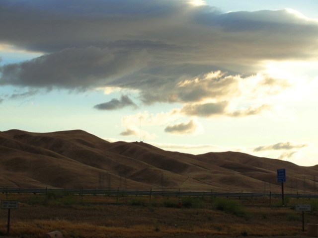 Golden Hills of California - Central Valley - Patterson - Tracy - I-5 - Interstate 5 - Rest Area
