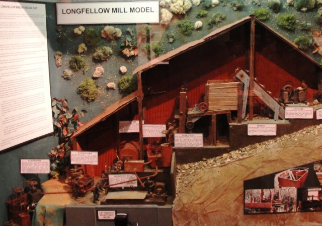 Longfellow Mill - Model - Groveland Yosemite Gateway Museum - Ore Mill - Ore processing