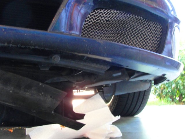 Car Damage - Small Animal Hit - Pontiac G6 GXP - Undercarriage damage