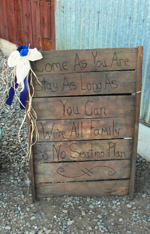 A Wedding at the Barn - Patterson - Old Barn - Orchard Barn - Nice Wedding Location - Wedding Welcome Sign