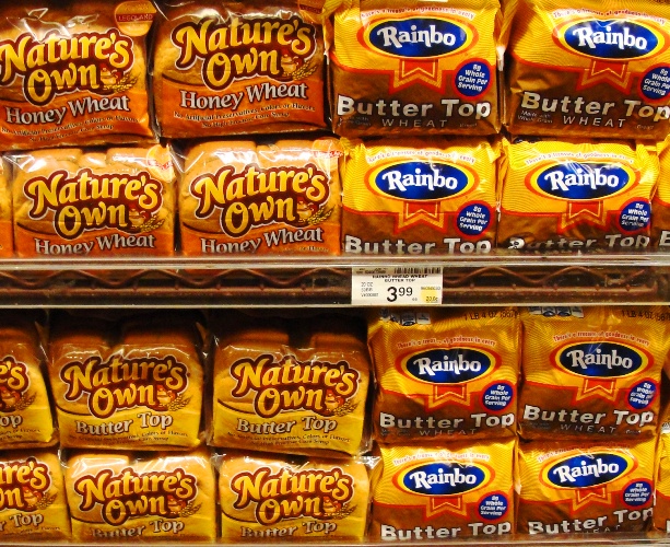 Home Pride Wheat Replacement - Nature's Own Honey Wheat - Rainbo Butter Top - Nature's Own Buttertop - Which Bread