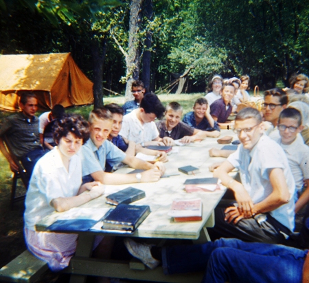 Bible Camp in Iowa - Kamp Keoma - Bible Class at camp - Old Time Bible Camp
