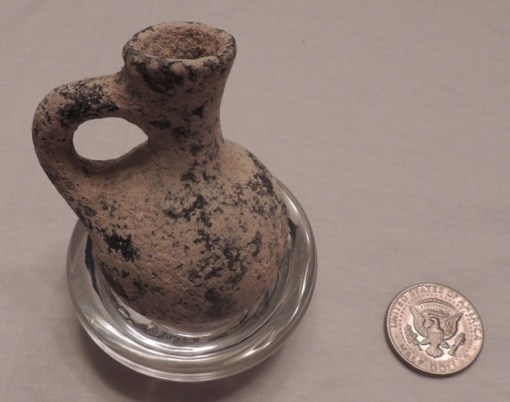 Oil Juglet - Oil Flask - Oil Jug size comparison - Olive Oil - Parable of the 10 virgins - Preparedness