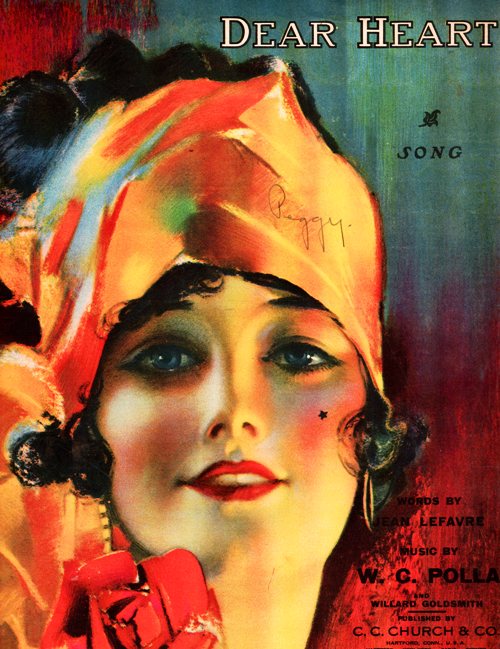 Dear Heart - 1919 Sheet Music - W. C. Polla - Jean LeFavre - C. C. Church and Co. 