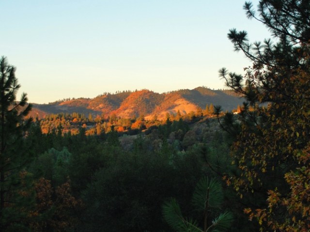 Mountain View - Pine Mountain Lake - Rim Fire - Forest Fire - Sunset - Fire Season