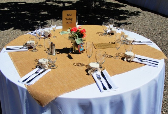 Wedding Place Settings - Center Piece - The Gardens at Peacock Farms - Marathons