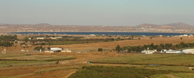 Syria - Golan Heights - Scenic Overlook - Reservoir in Syria - Syrian Border