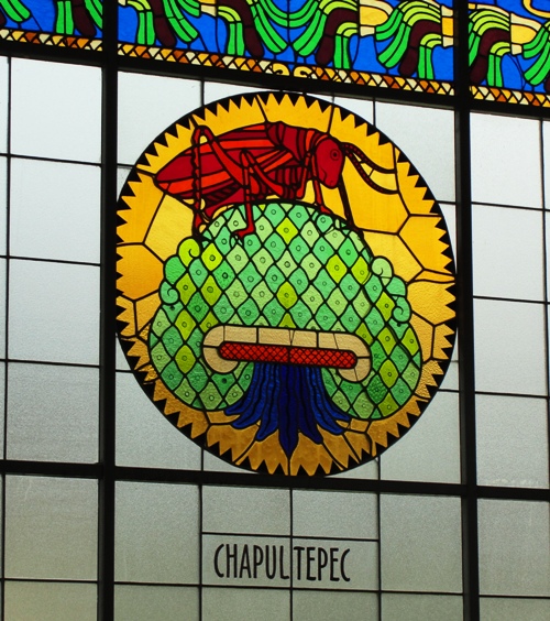 Chapultepec Castle - Chapultepec Hill - Grasshopper Hill - Castillo de Chapultepec - Stained Glass Window