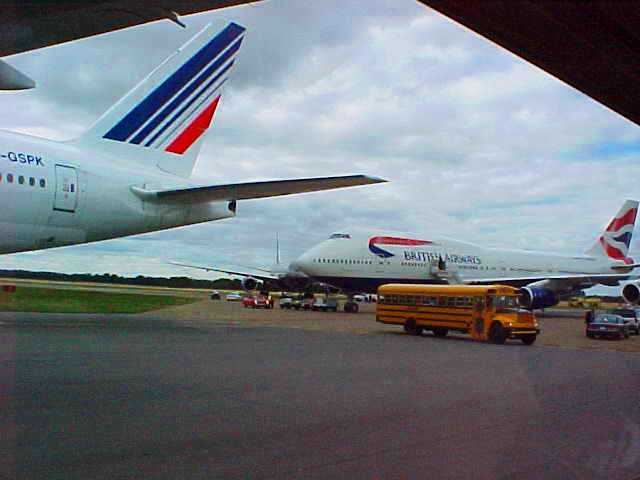 Planes on Runway - 9/11 - September 11, 2001 - Edmonton, Canada - British Airways - Tragedy