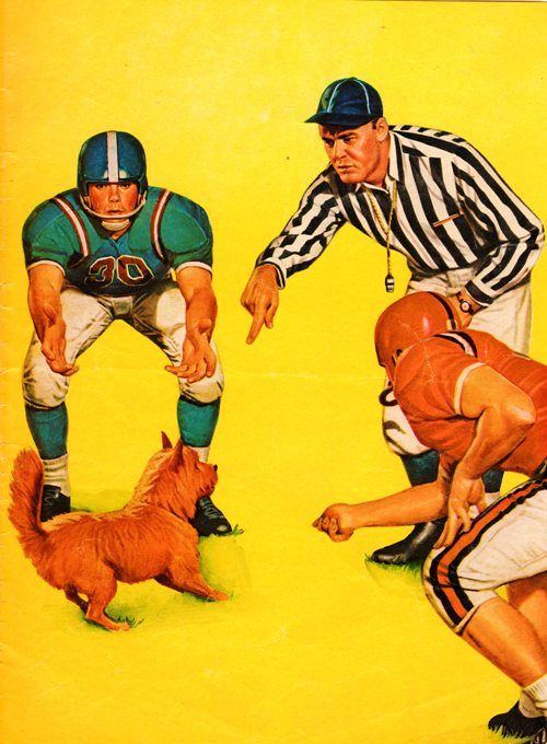 Football Program Cover - 1962 Football Program - High School Football - Hamburg Wildcats - Rock Port Bluejays - Coca cola - Humor