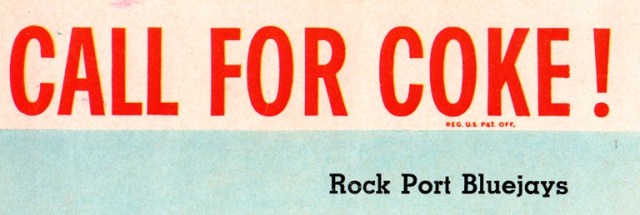 1960's Football Program - High School Football - Coca Cola - Hamburg, Iowa - Rockport, Missouri - Wildcats vs. Bluejays