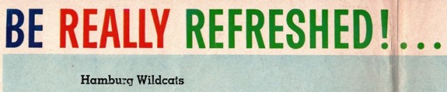 1960's Football Program - High School Football - Coca Cola - Hamburg, Iowa - Rockport, Missouri - Wildcats vs. Bluejays