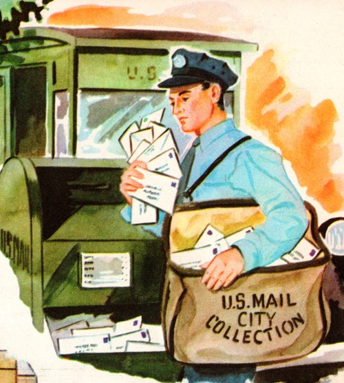 Stories about Sally - Eleanor Thomas - Social Studies - Culture - Pictures Book - Illustrations - Mail System - 1949