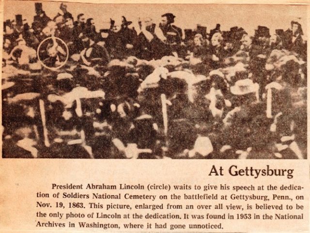 Gettysburg Address - Abraham Lincoln - Old Photograph - Fourscore and seven years ago - David Bachrach