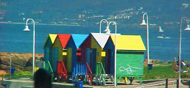 False Bay - Capetown, South Africa - Beach Huts - Colorful Beach Huts