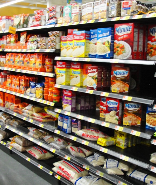 Rice Aisle - Boxed Rice - Uncle Ben's - Minute Rice - Small Selection of Rice