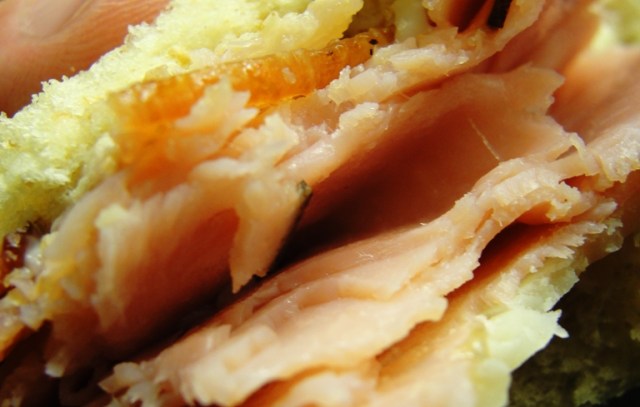 Ham and Bacon Sandwich - Apricot Pepper Bacon - Ham and Swiss Sandwich 