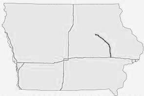 Iowa Interstate map - Interstate Routes - I-35 - I-80 - I-380 - I-29
