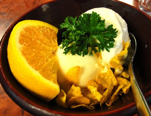 Ice Cream with cornflakes - Vanilla Ice Cream - Kyushu Japanese - Neutral Bay - Dessert