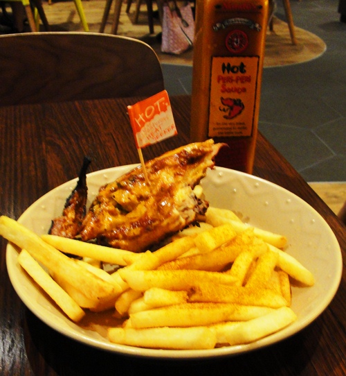 1/4 Chicken at Nando's - Chicken and Chips - Peri Peri Sauce - Macquarie Centre