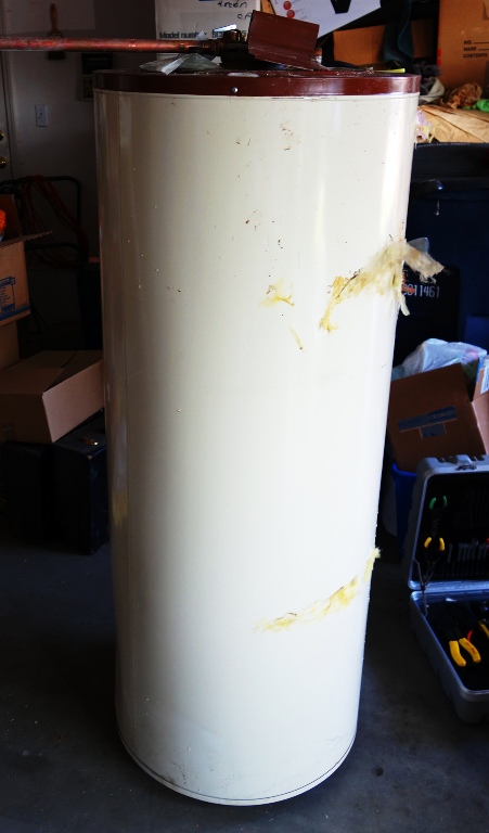 Busted Water Heater - Water Heater Replacement - Old Water Heater