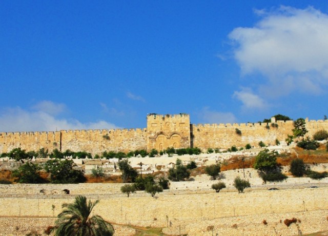 Jerusalem Golden Gate - Eastern Gate - Palm Sunday - Jerusalem - Temple Mount
