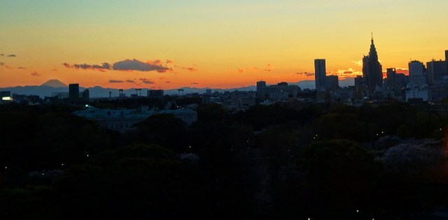 Sunset - Tokyo - Shinjuku - Mt. Fuji - Fuji-san