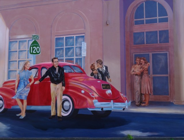 Cruising Manteca - Mural - D.S.  Gordon - Street Scene
