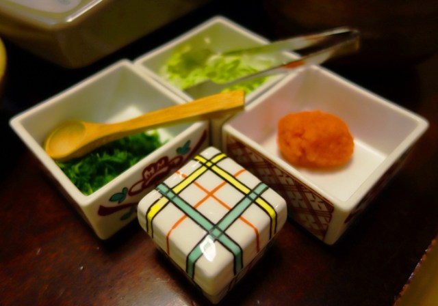 Shabu-Shabu - Japanese Food - Condiments - Small boxes